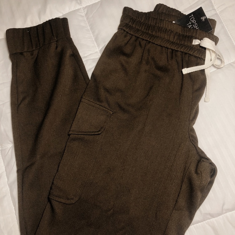 TOPSHOP Olive trouser/joggers TALL